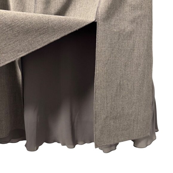 Etcetera Womens Grey A-Line Skirt Size 6 Polyester Viscose Blend - Picture 2 of 12